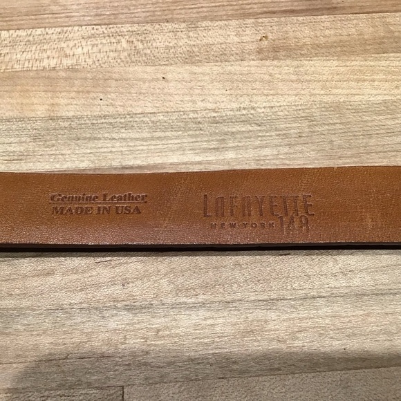 Lafayette 148 New York leather made in USA belt made in Italy buckle. Vintage? main image 4